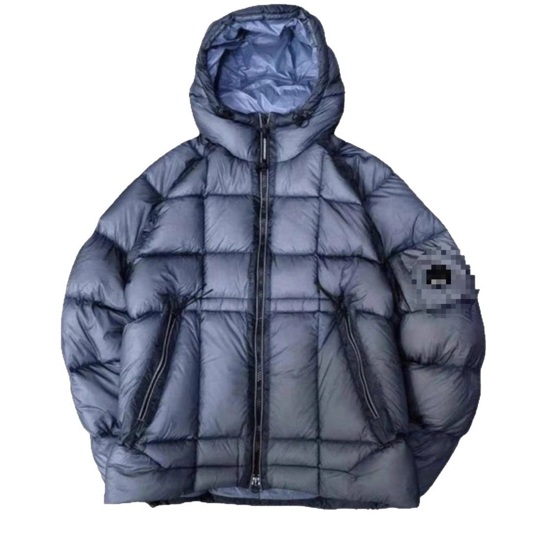 Olive Green Puffer Jacket Hooded Streetwear Coat