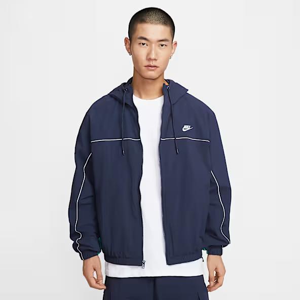 Nike Hooded Jacket Men's Retro Sports Stitching Top photo 4