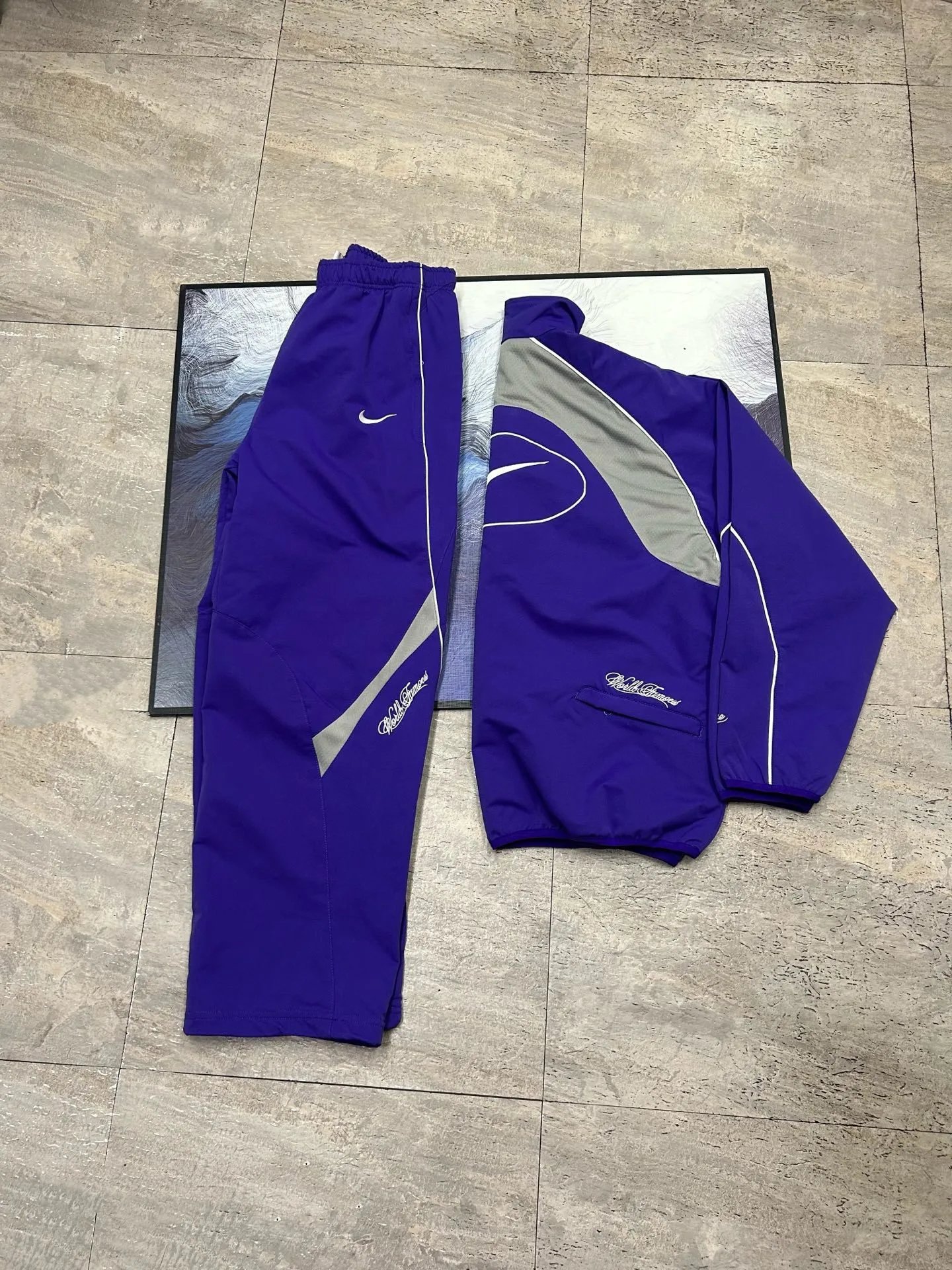 Nike Track Suit Purple Black Sportswear
