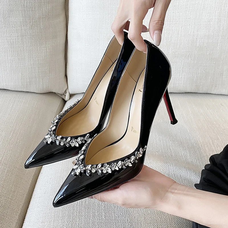 women’s black high heels