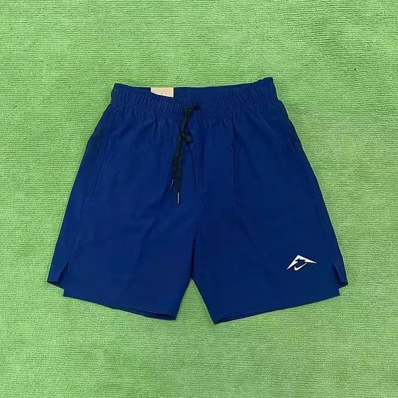 Nike Jackets Trail hooded lightweight full-zip jacket — Blue athletic shorts