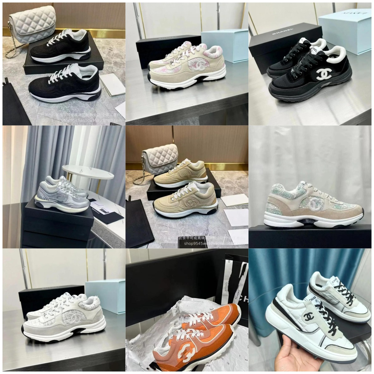 Chanel Sneakers Black White Ca