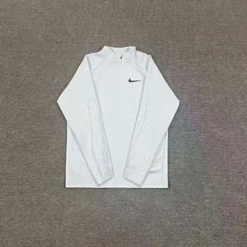 Nike Jackets Trail hooded lightweight full-zip jacket — White half-zip long-sleeve