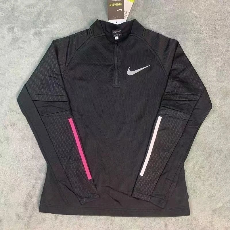 Nike Jackets Trail hooded lightweight full-zip jacket — Black half-zip long-sleeve 2