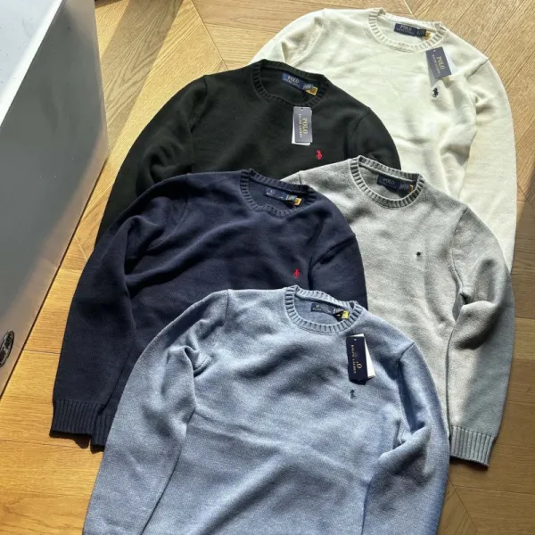Polo Ralph Lauren Crewneck Sweater Light Blue - 3