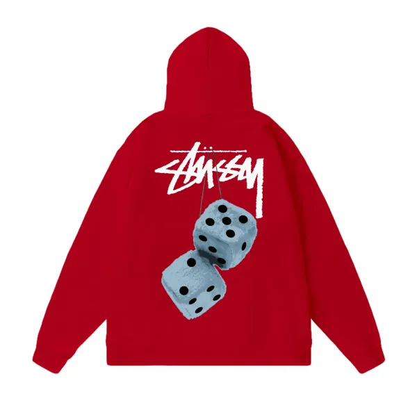 Stussy Dice Hoodie Red - 1
