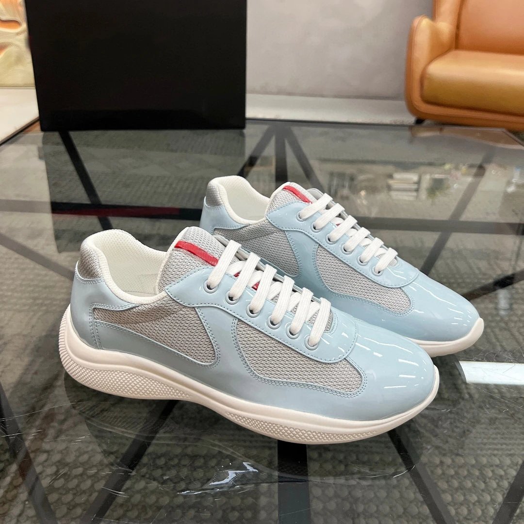 Prada Suede Blue Sne