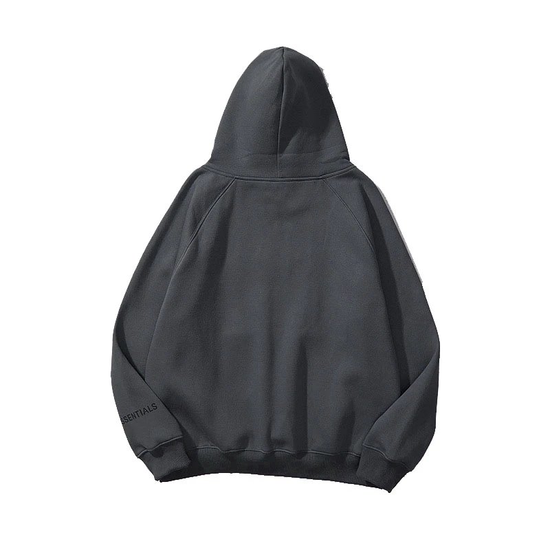 Essentials Hooded Sweatshirt Black Grey White Beige Tan Casual