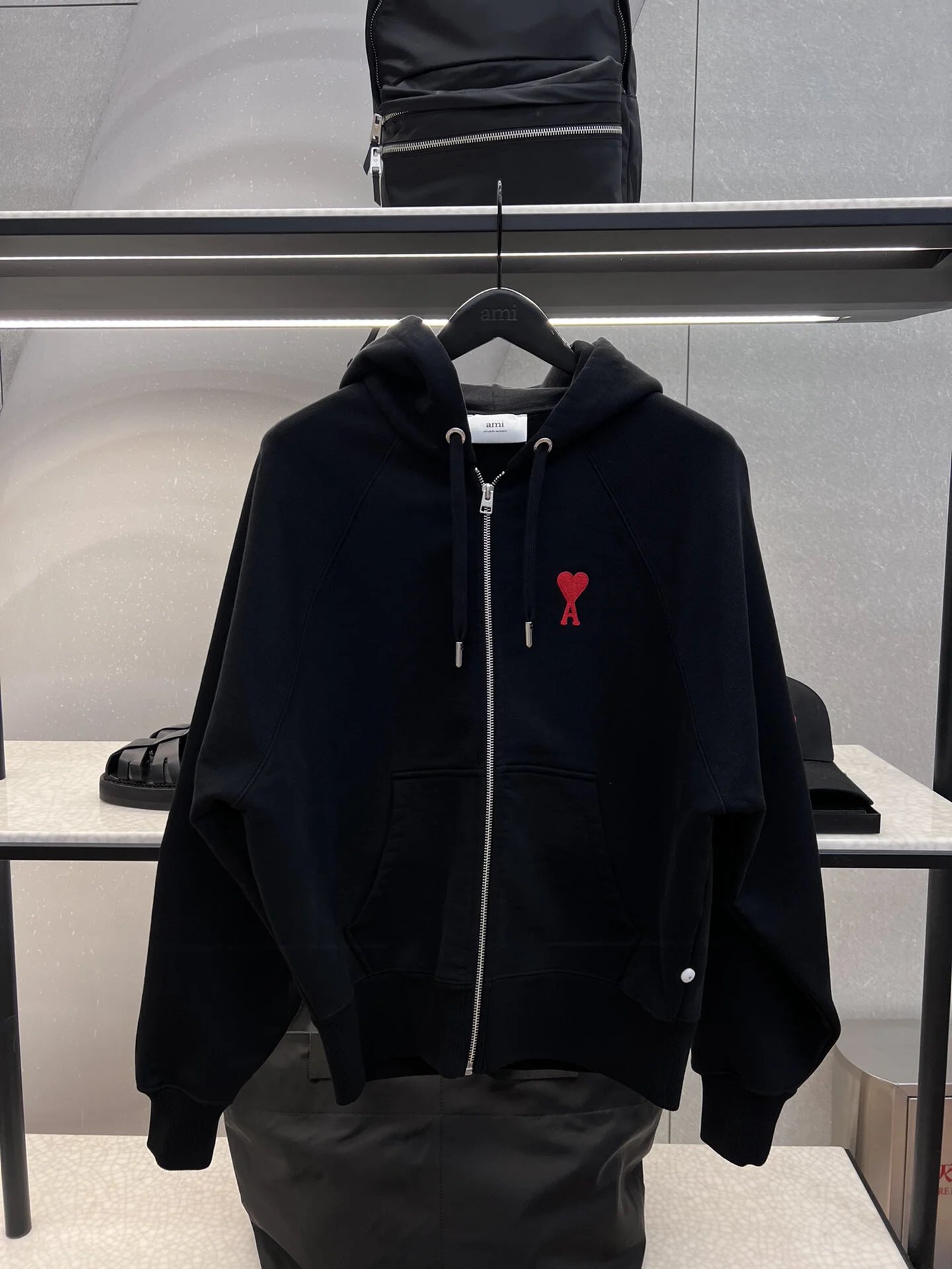 Ami Black Hoodie