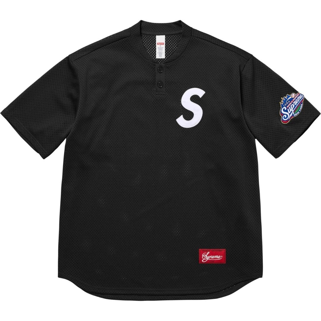 Supreme S Black Jers