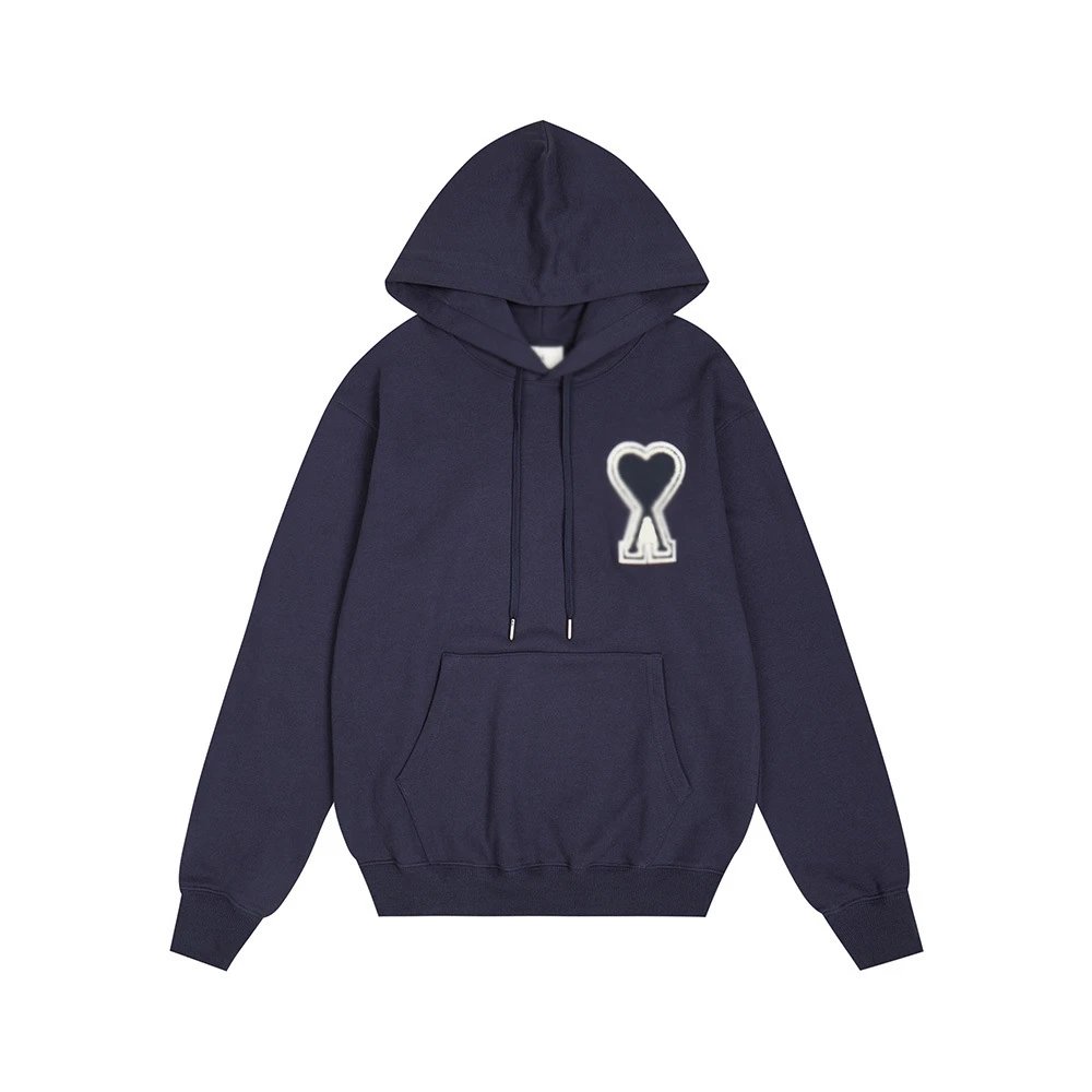 Ami Paris Navy Hoodi