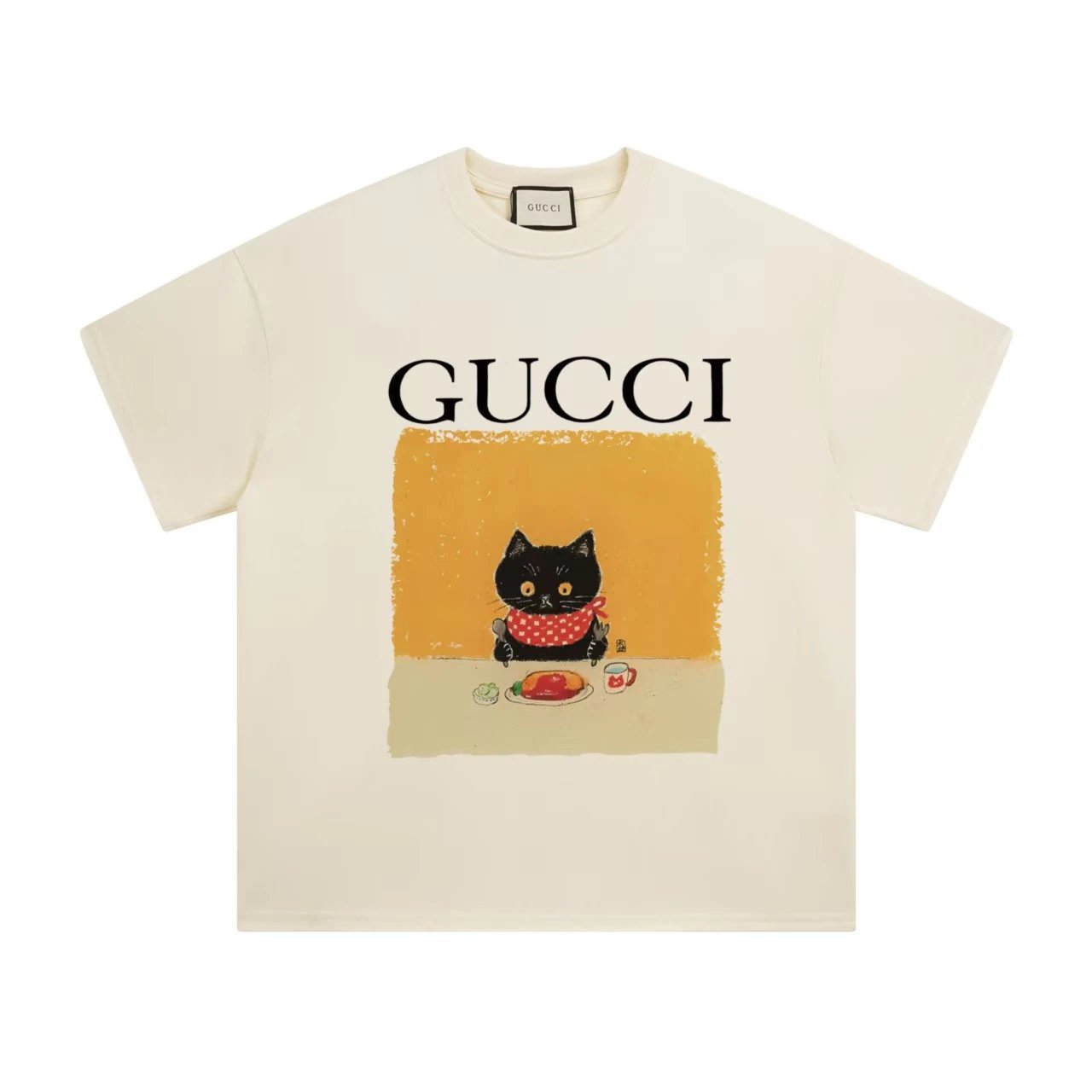 Gucci Cat Print Beig