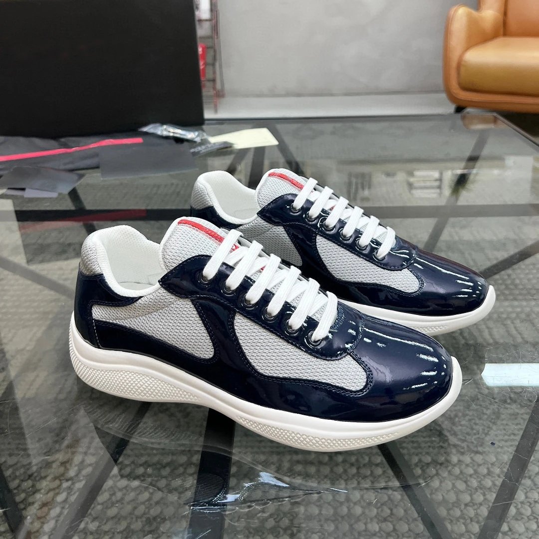 Prada Suede Blue Sne