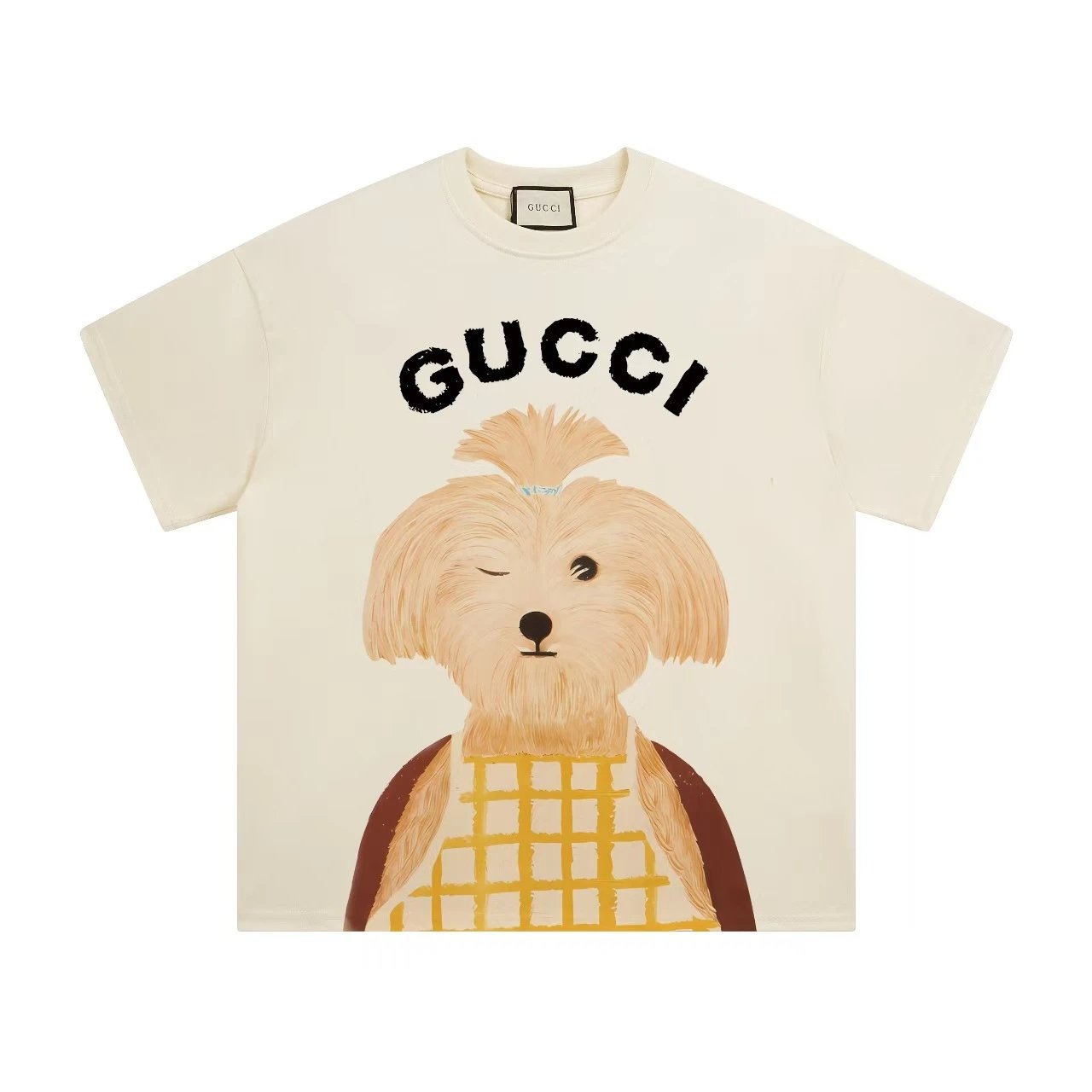 Gucci Dog Print Beig