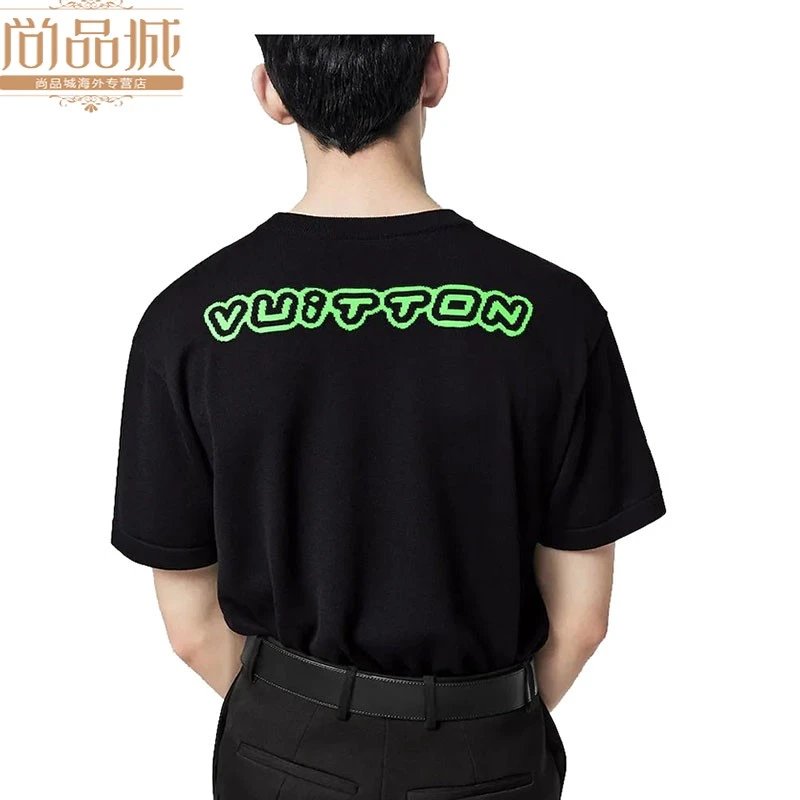 Louis Vuitton 1854 Black Neon Graphic T-Shirt