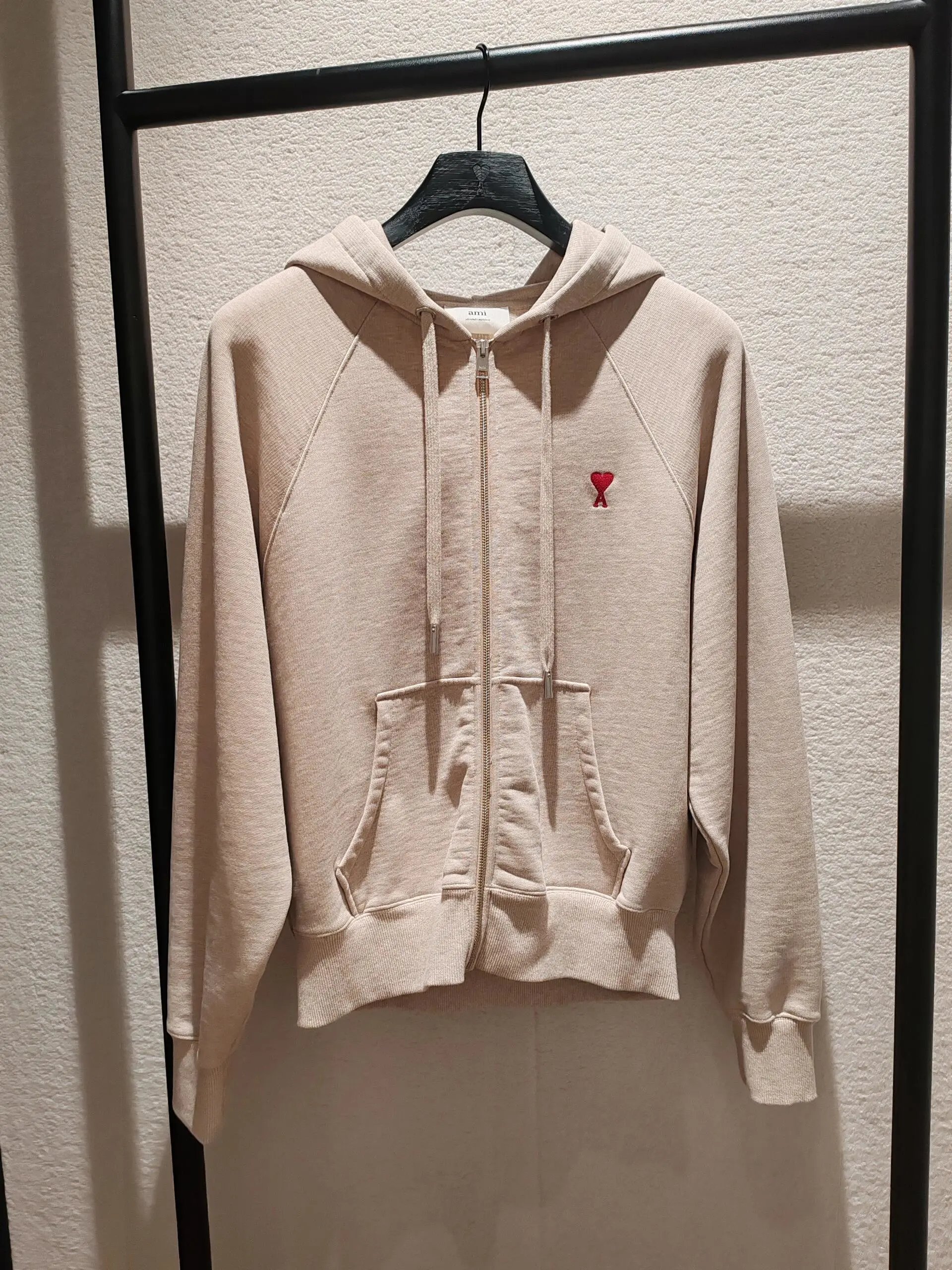 Ami Paris Beige Zip-