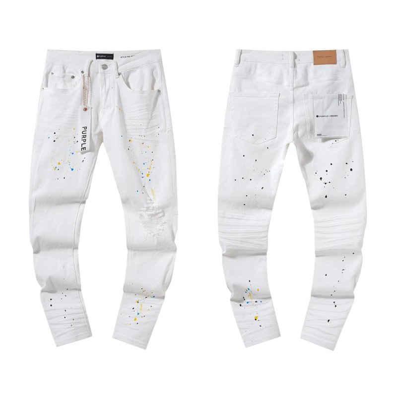Purple Brand White J