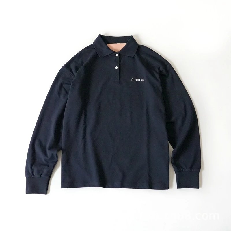 NIUANW Black Polo Sh