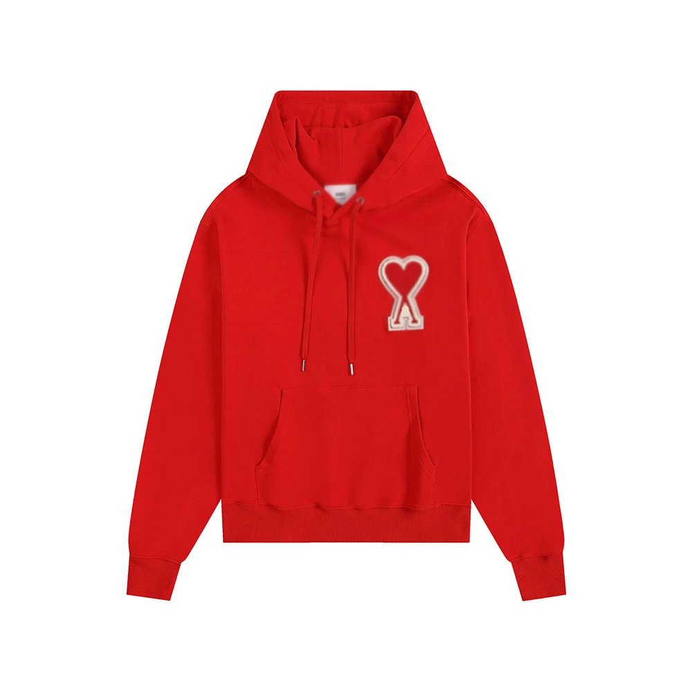 Ami Paris Red Hoodie