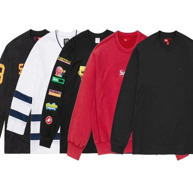 Supreme Black Long Sleeve Tee