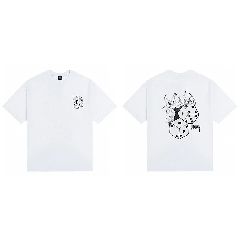 Stussy Dice White T-