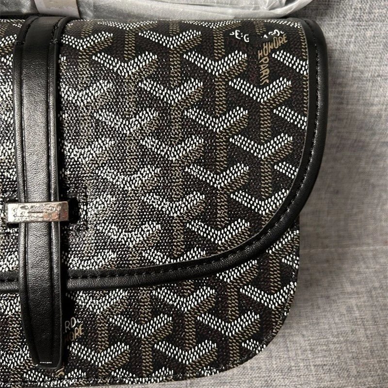 Goyard Saint Louis Black Monogram Crossbody Bag