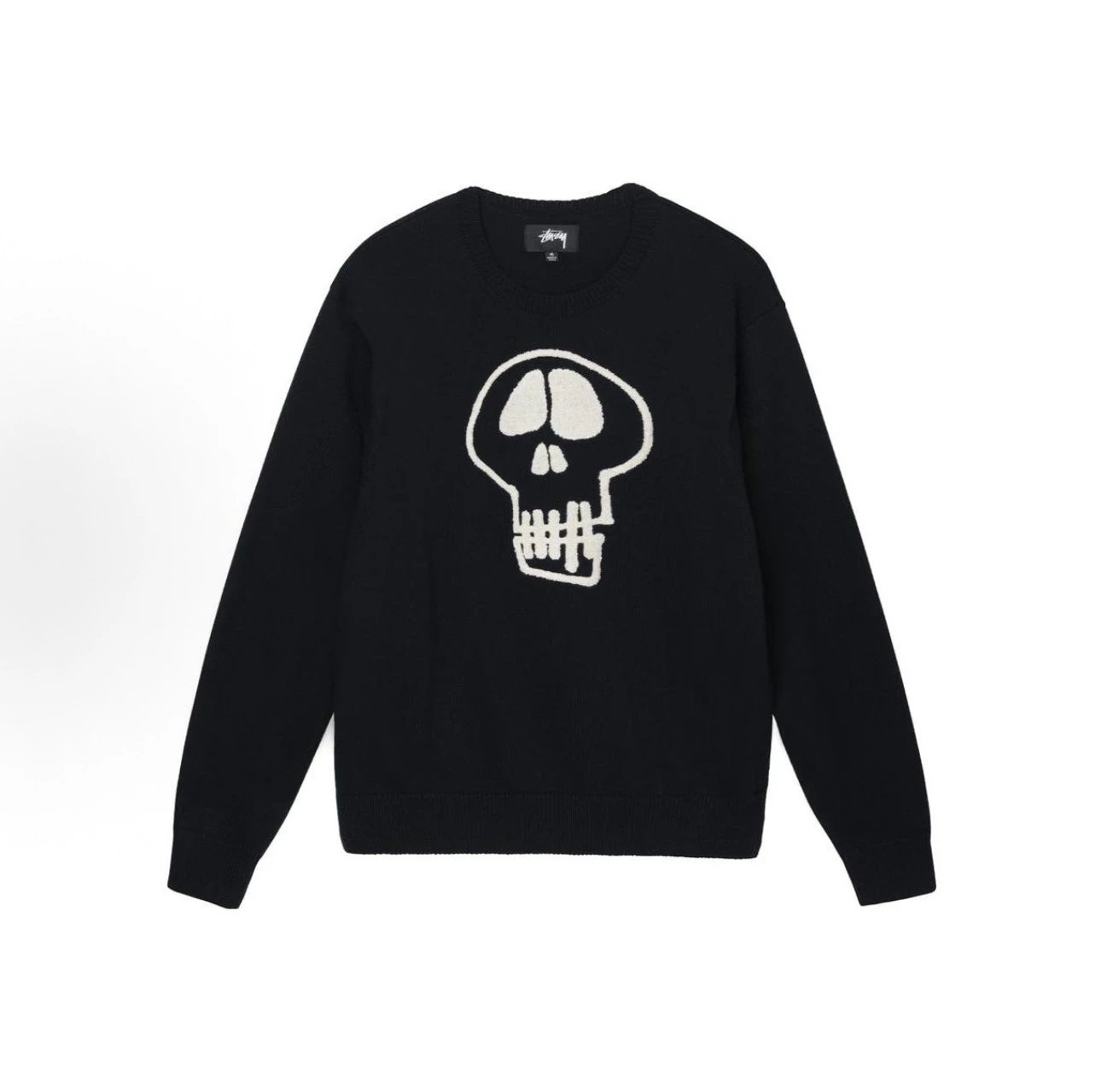 Stussy Black Skull S