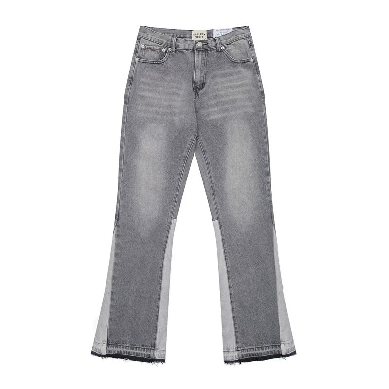 Gallery Dept Gray Patchwork Flared Denim Jeans