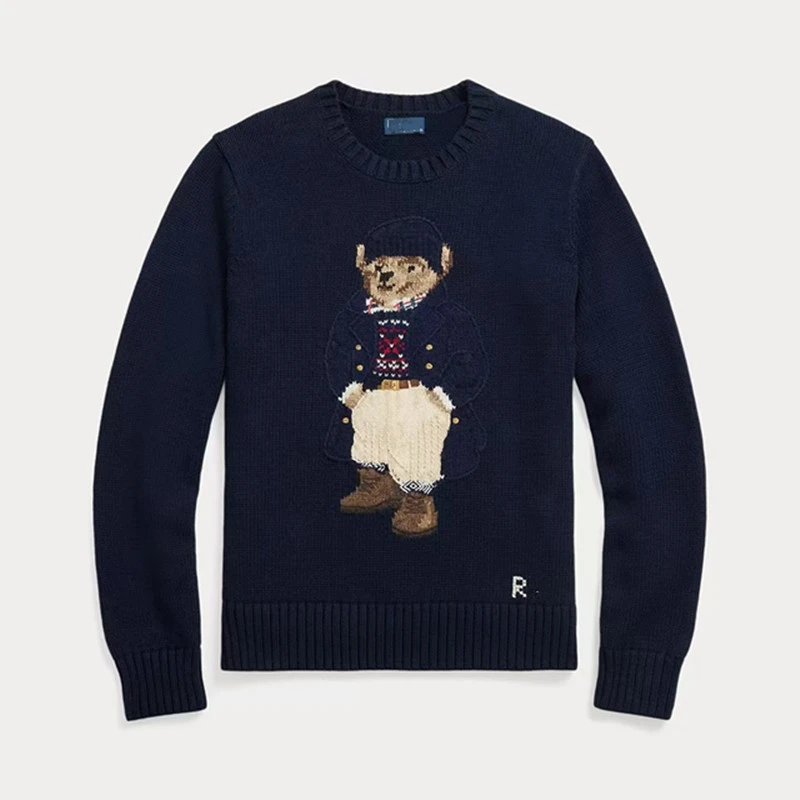 Polo Ralph Lauren Bear Embroidery Crewneck Sweater