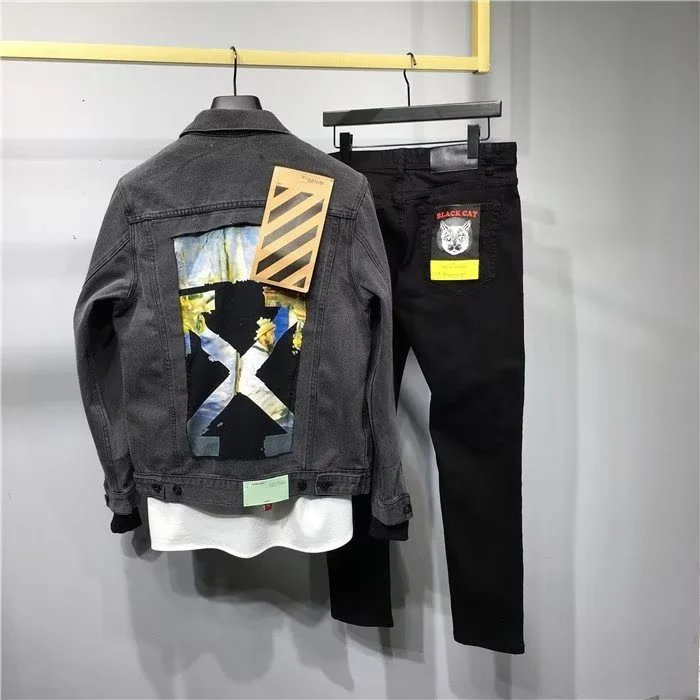Denim Jacket Black Washed Classic Trucker Style