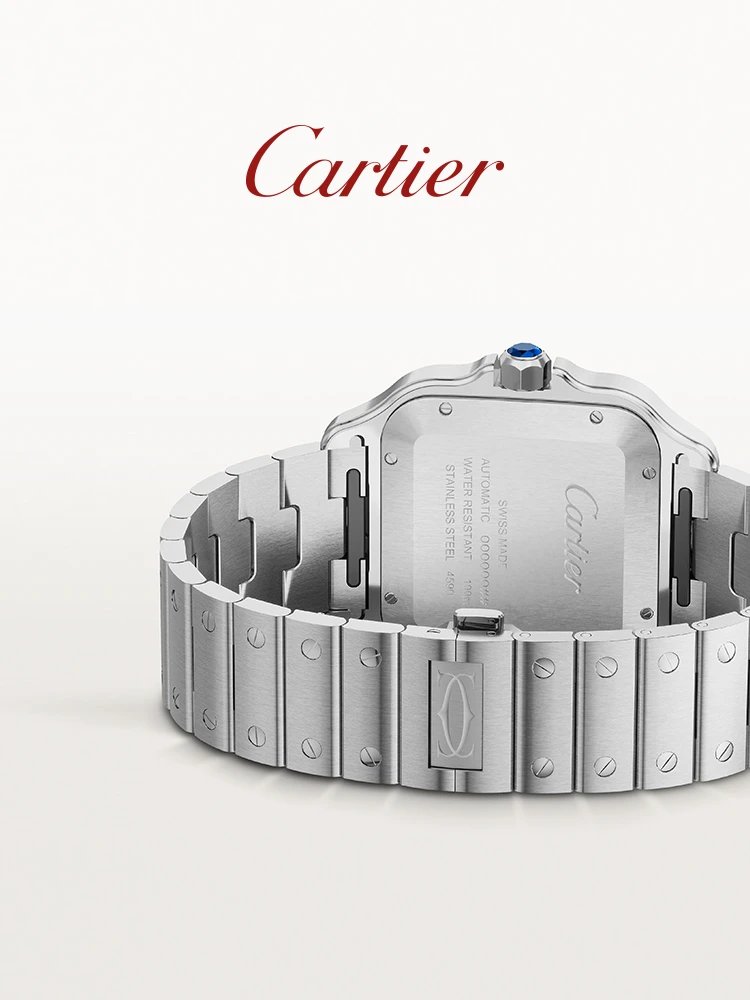 Cartier Santos de Cartier Blue Automatic Steel Watch