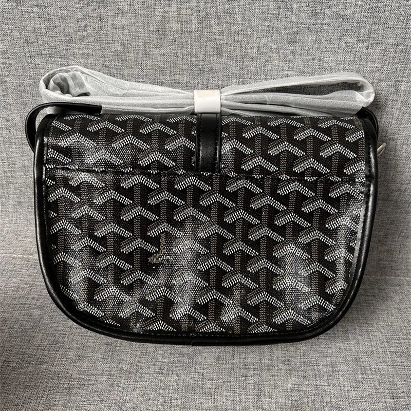 Goyard Saint Louis Black Monogram Crossbody Bag