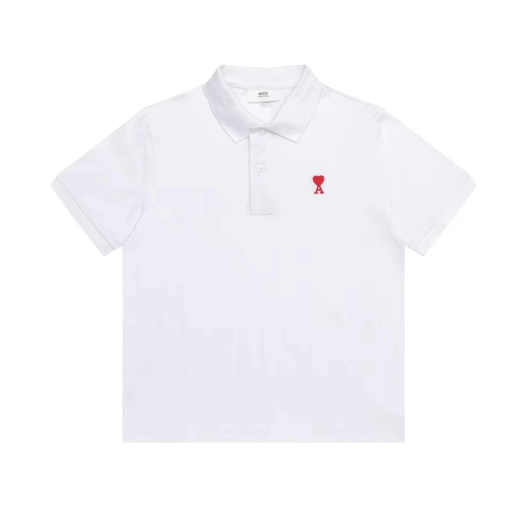 Ami Paris White Polo Shirt