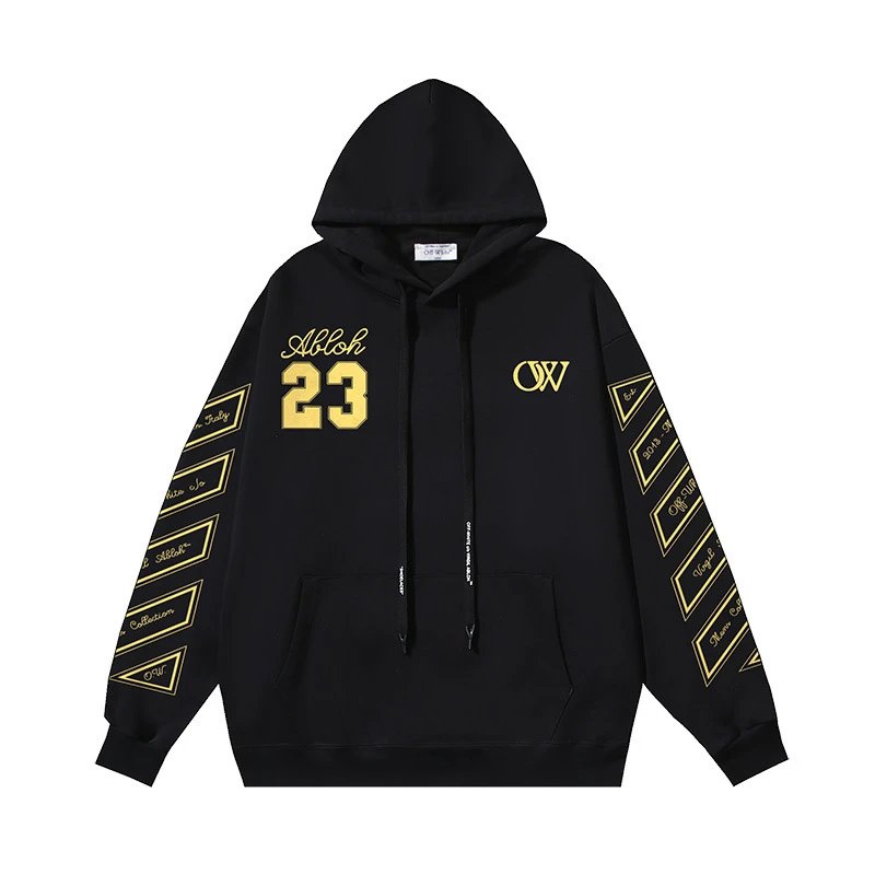 Abloh 23 Black Hoodi