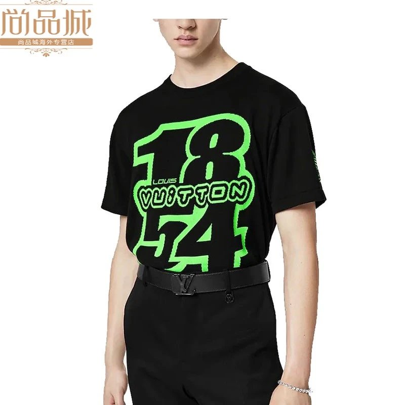 Louis Vuitton 1854 Black Neon Graphic T-Shirt