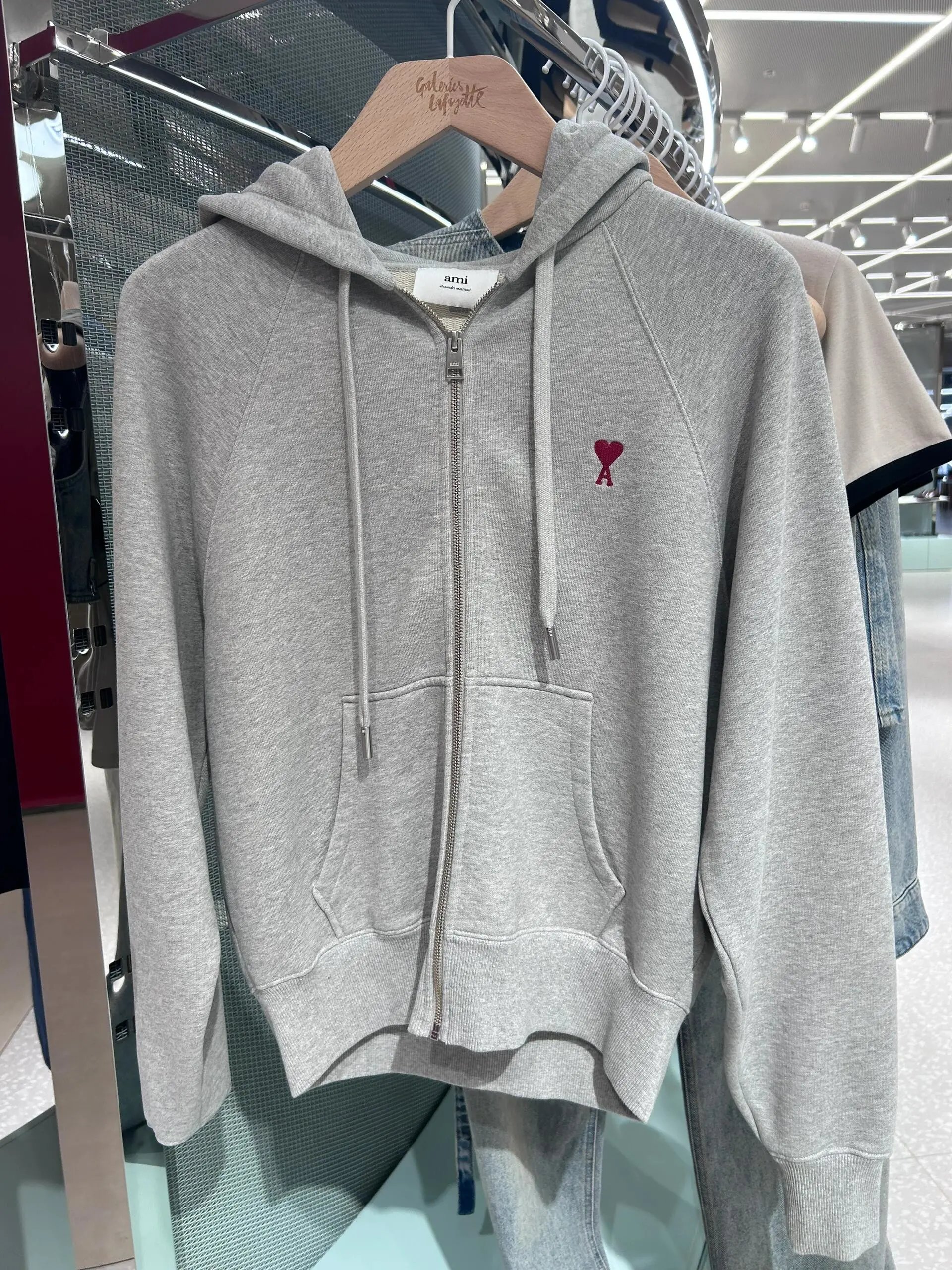 Ami Heart Grey Hoodi