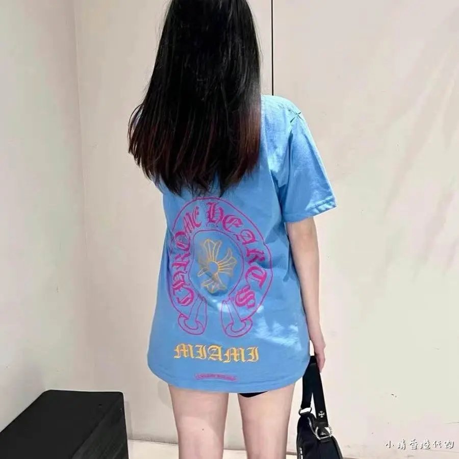 Chrome Hearts Miami Blue Graphic Pocket T-Shirt