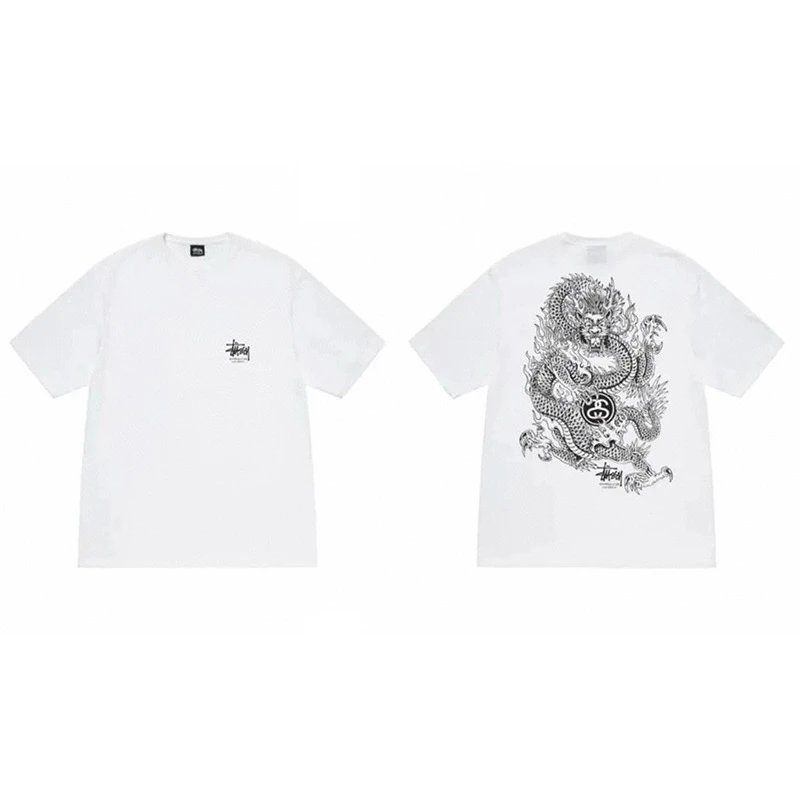 Stussy White Dragon 