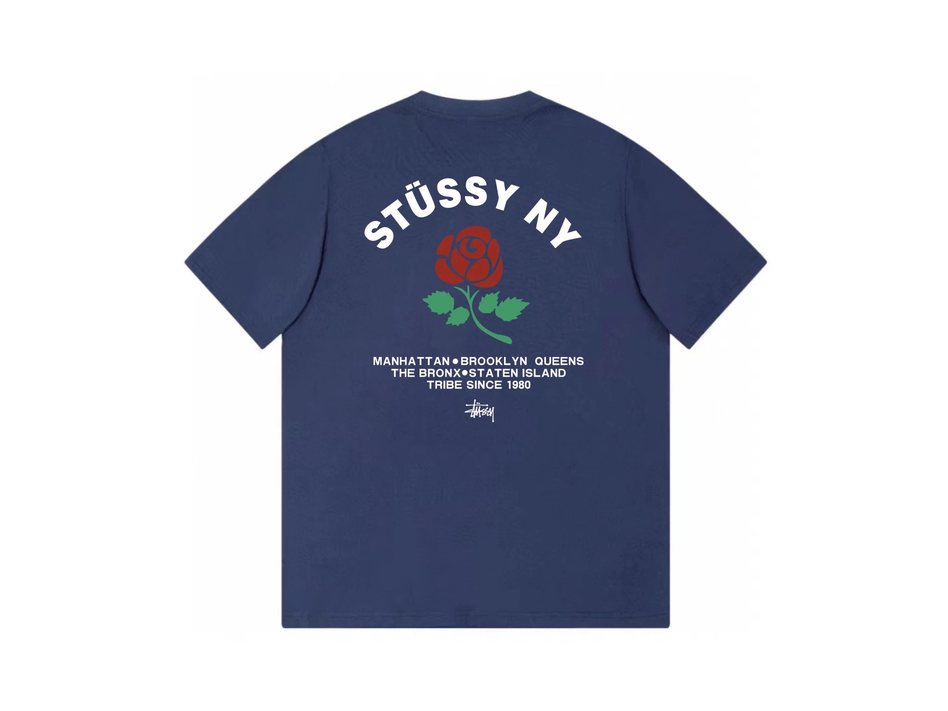 Stussy Rose Navy T-S