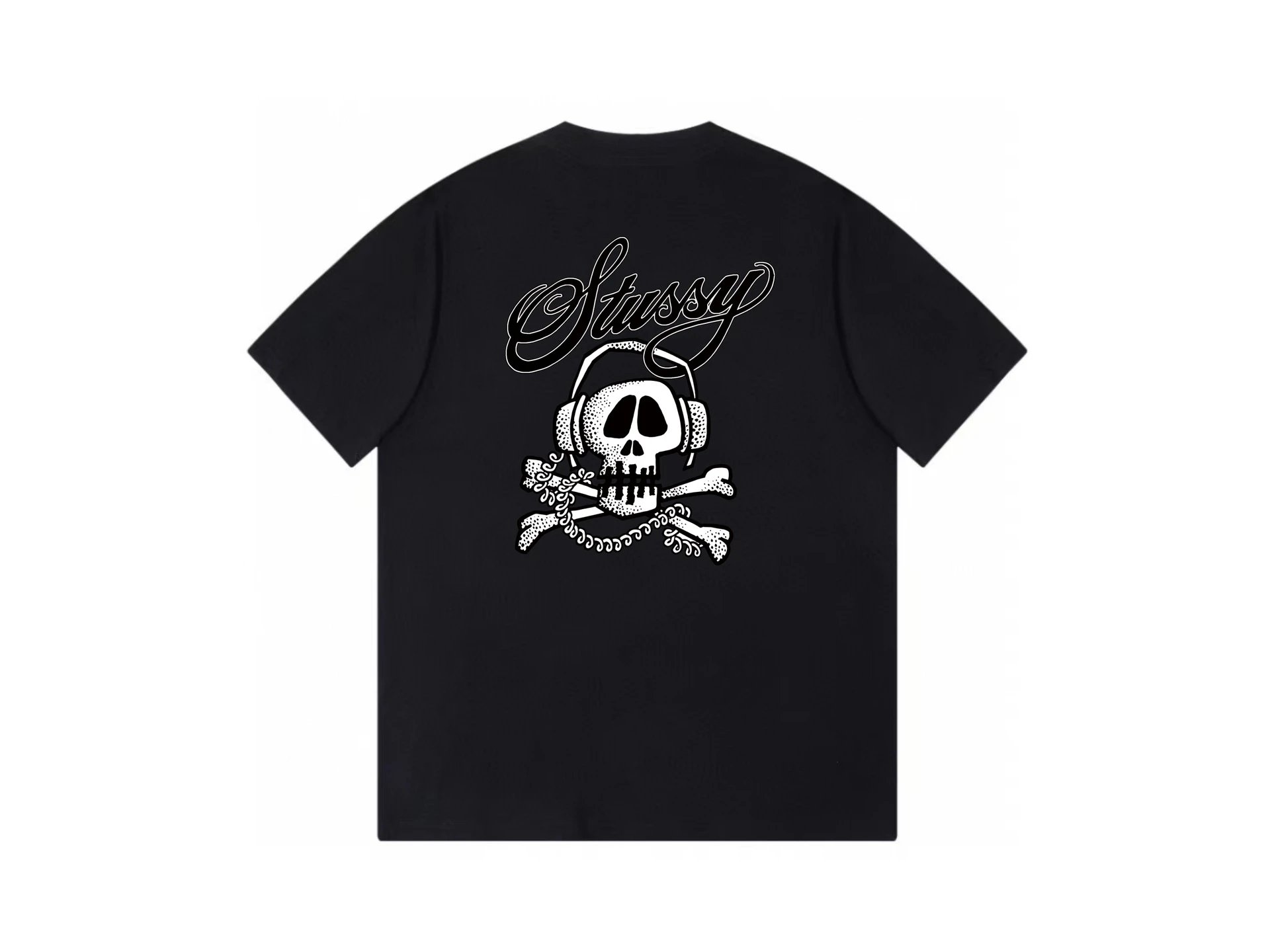 Stussy Skull Black T