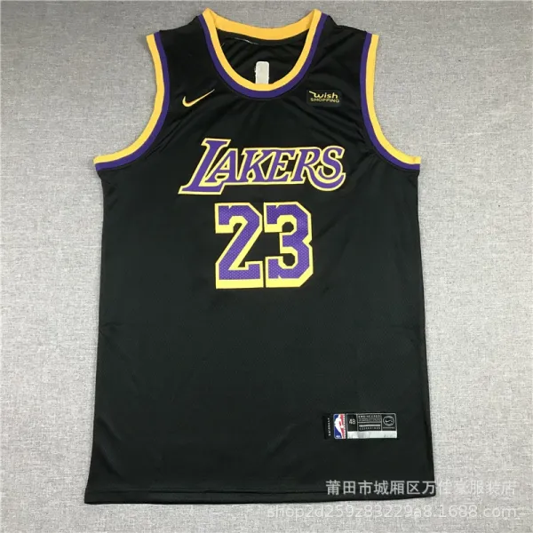 Nike NBA Los Angeles Lakers #23 Black Statement Edition Jersey - 1