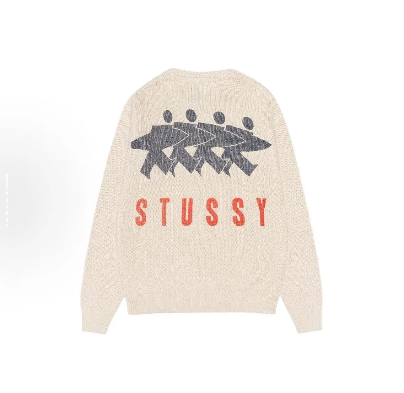 Stussy Beige Knit Sw