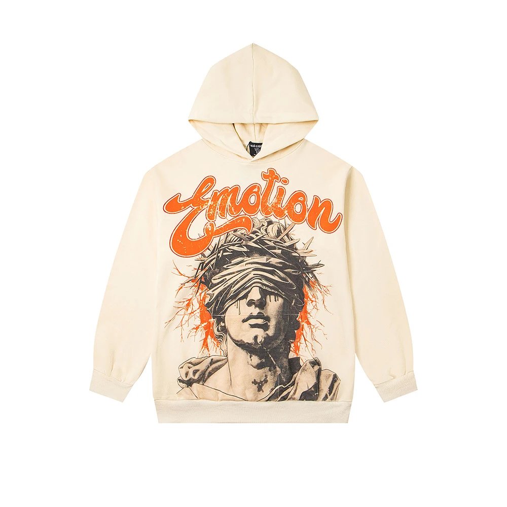 Nik The Label Emotion Beige Hoodie