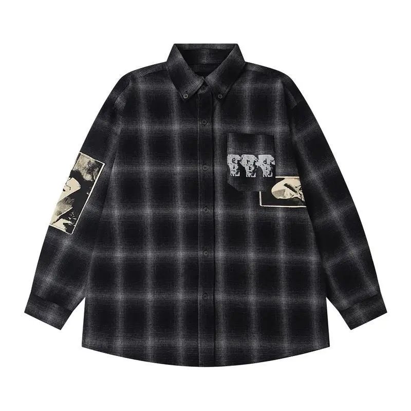 Erdem Black Plaid Shirt
