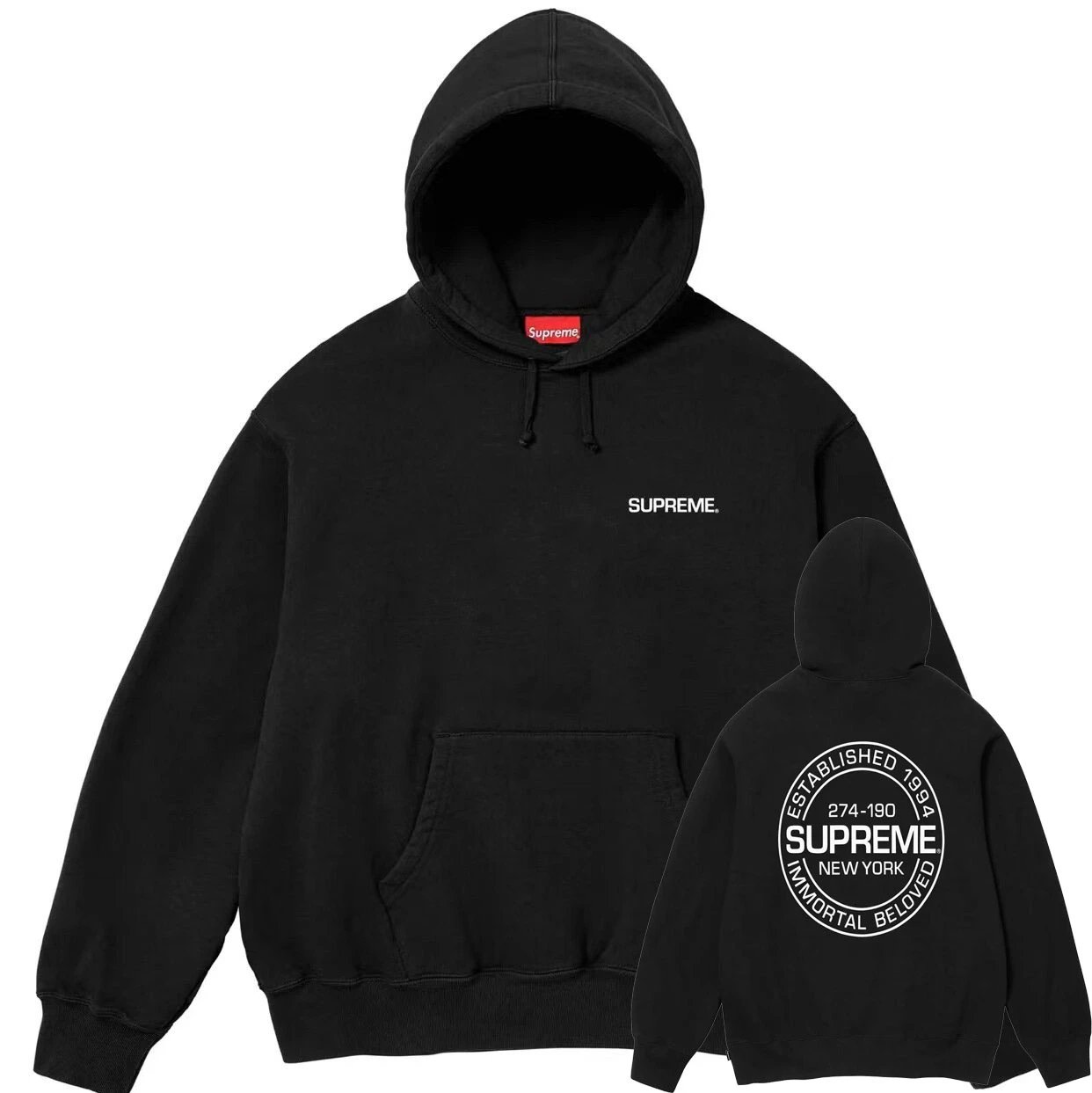 Supreme Black Hoodie