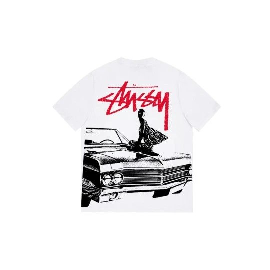 Stussy Classic Black Graphic Print T-Shirt