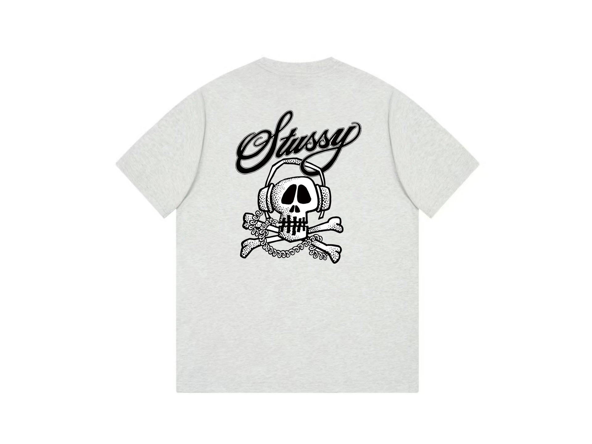 Stussy Skull Grey T-