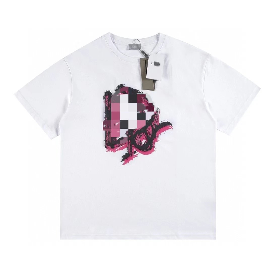 Dior White Graphic T