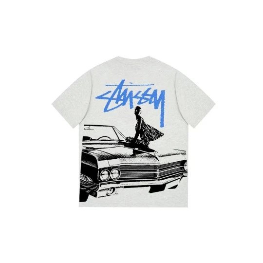 Stussy Classic Black Graphic Print T-Shirt