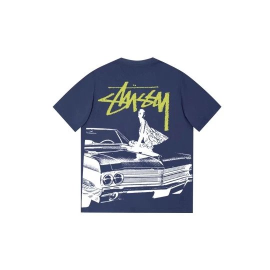 Stussy Classic Black Graphic Print T-Shirt